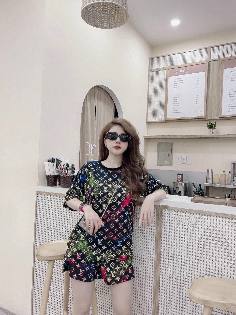 SET BỘ THỂ THAO ĐÙI LV ĐA SẮC -BTN291